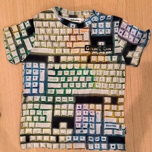 Molo Kids Game On Keyboard Print T-Shirt - Multicolor